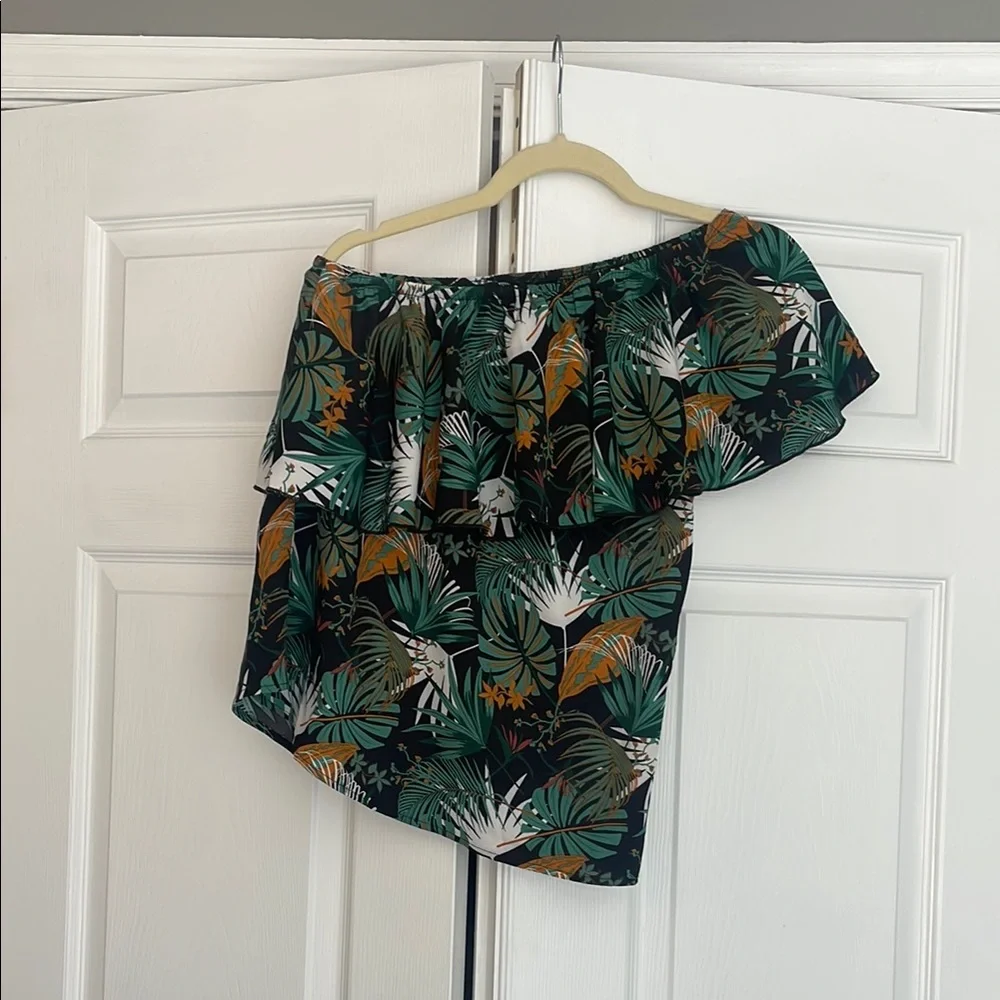 Tropical One-Shoulder Top - Picture 1 of 2